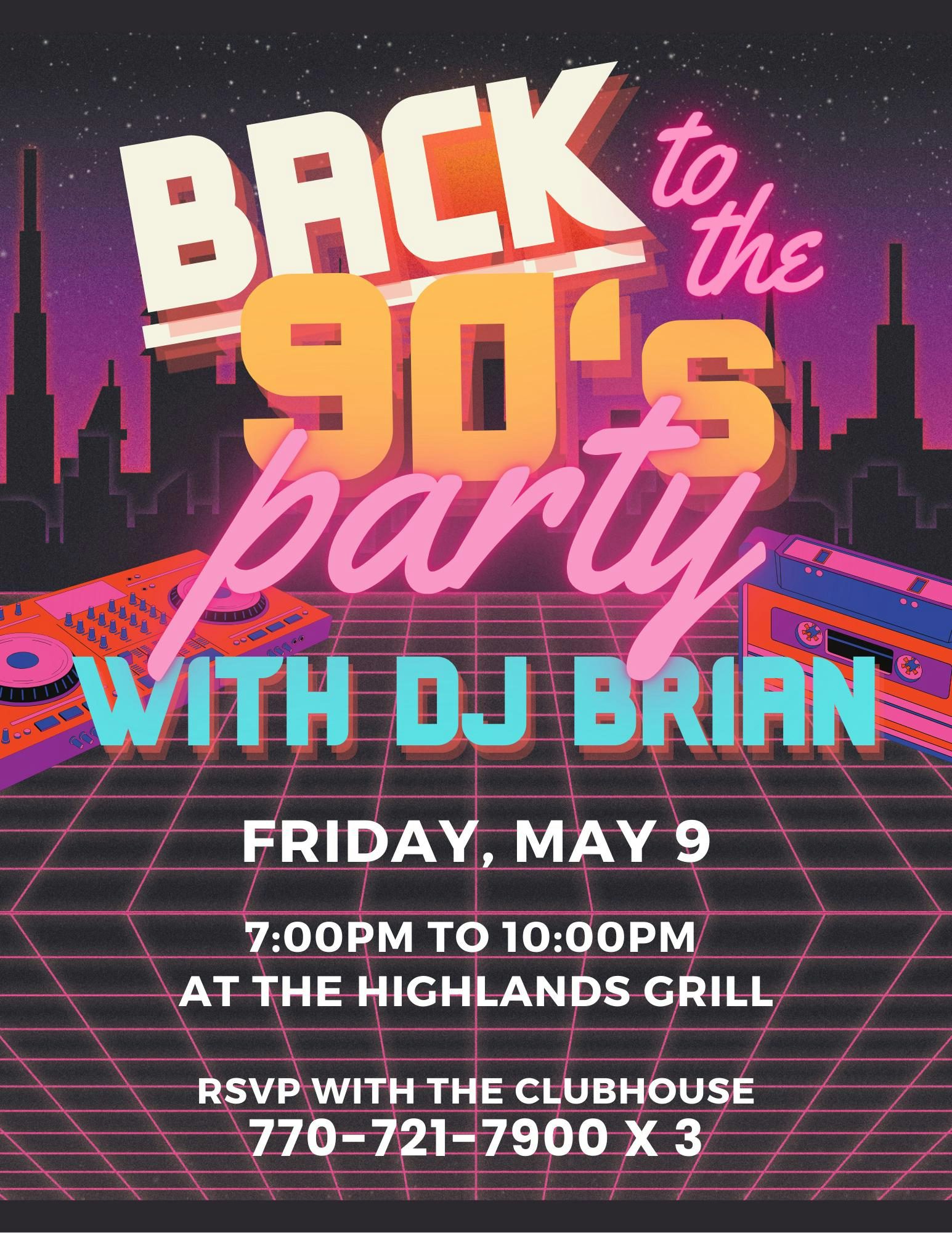 Lake Arrowhead 90's Party