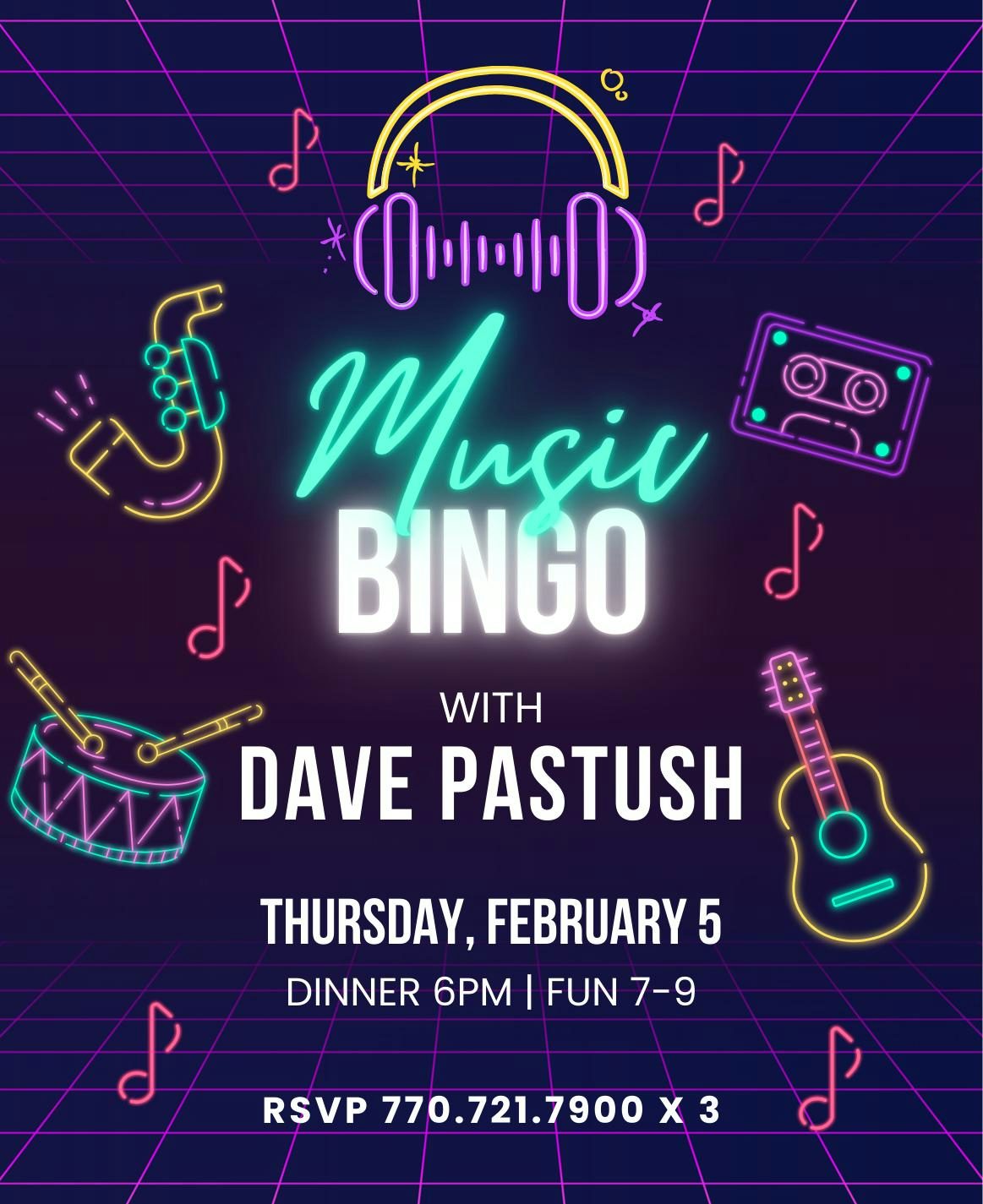 Lake Arrowhead Music Bingo