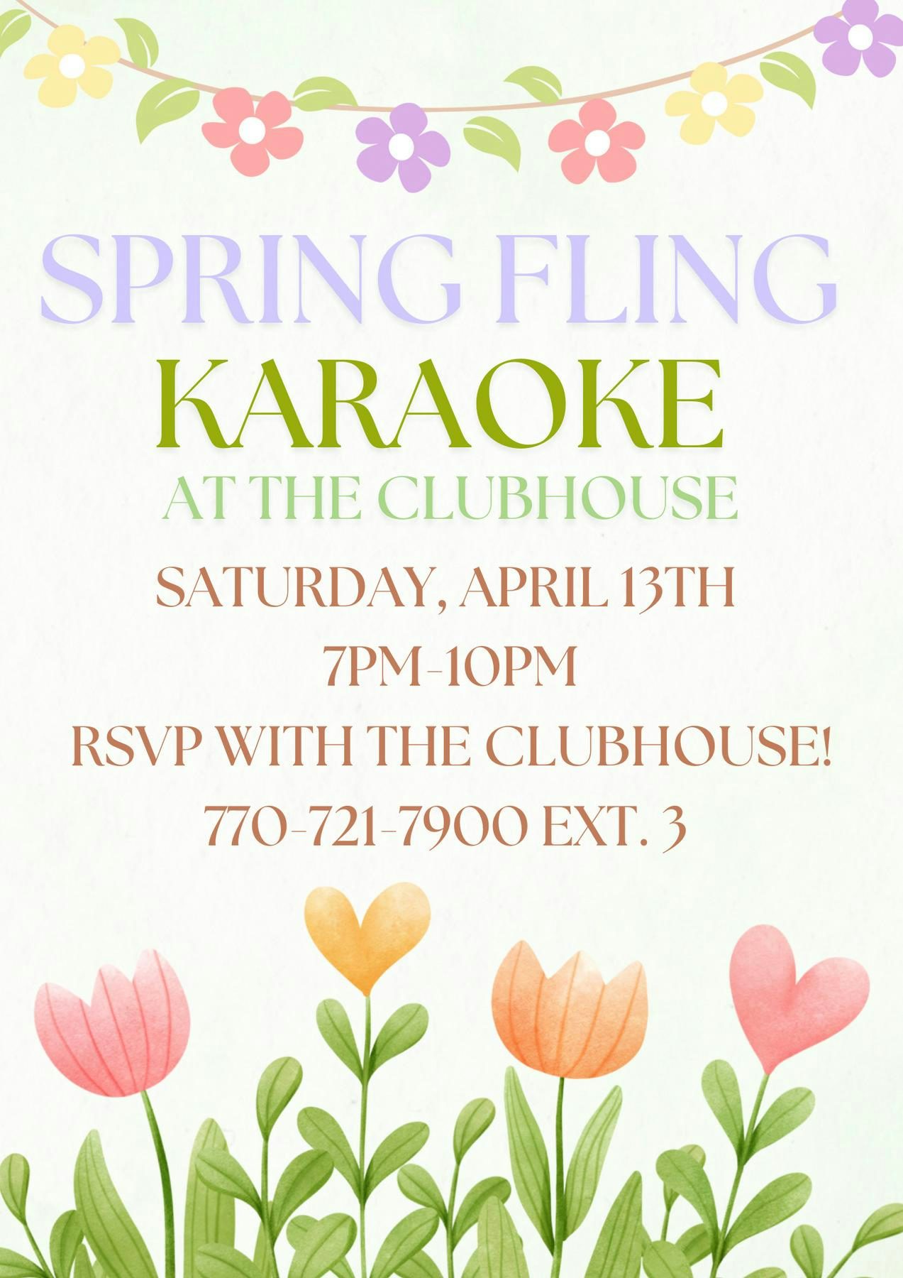 Spring Fling Karaoke