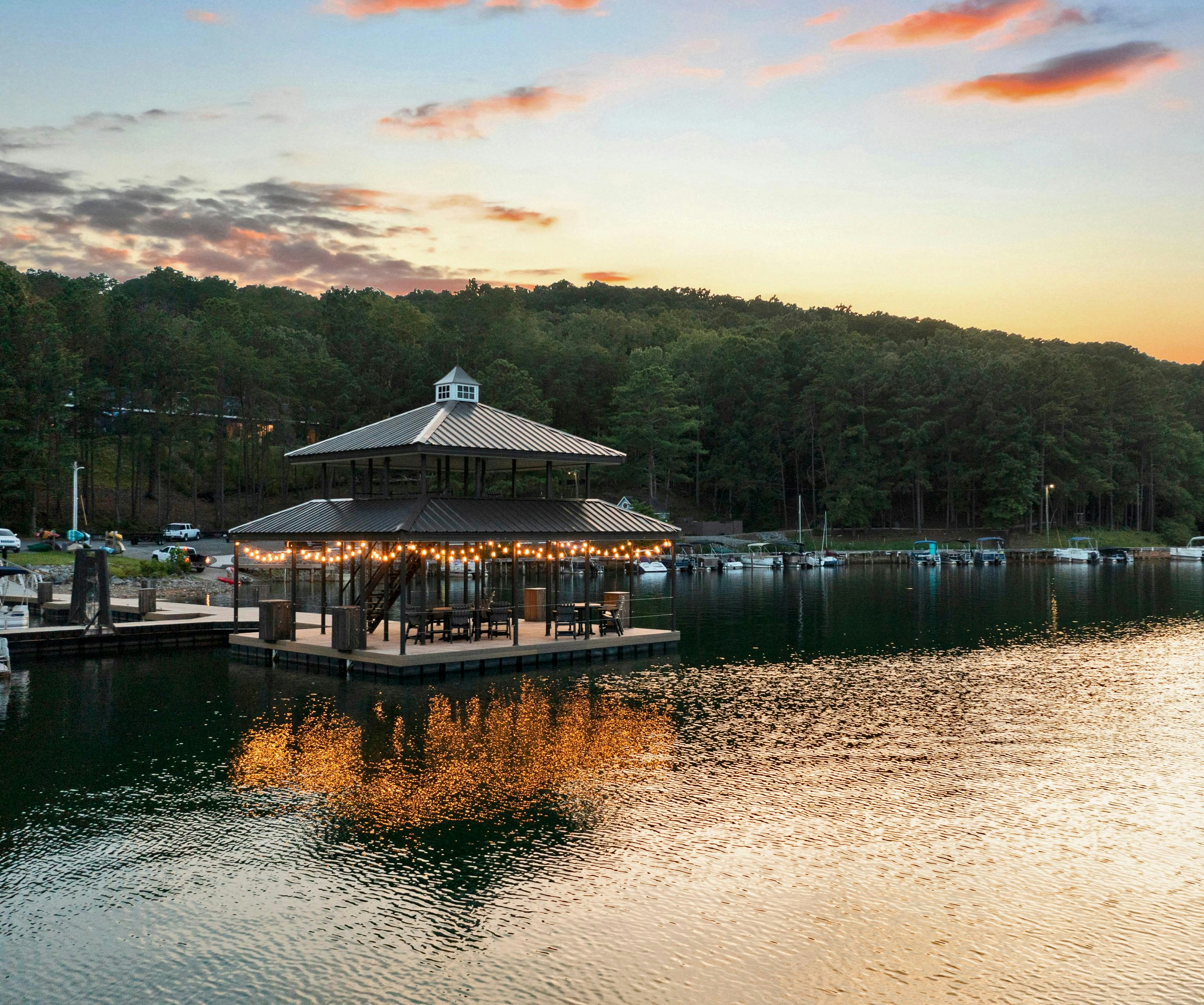 Pavilion at Sunset