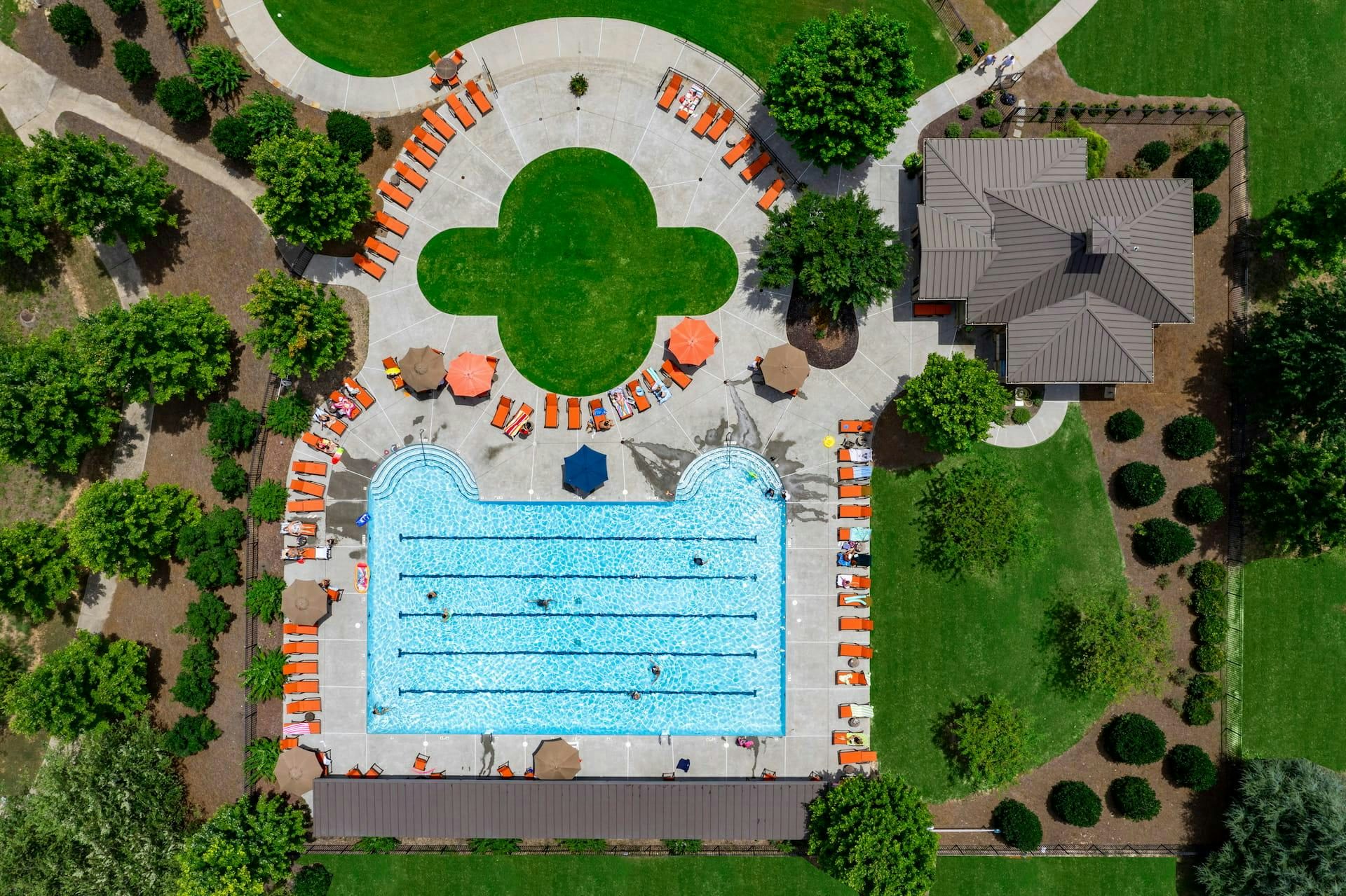 Great Festival Pool Aerial