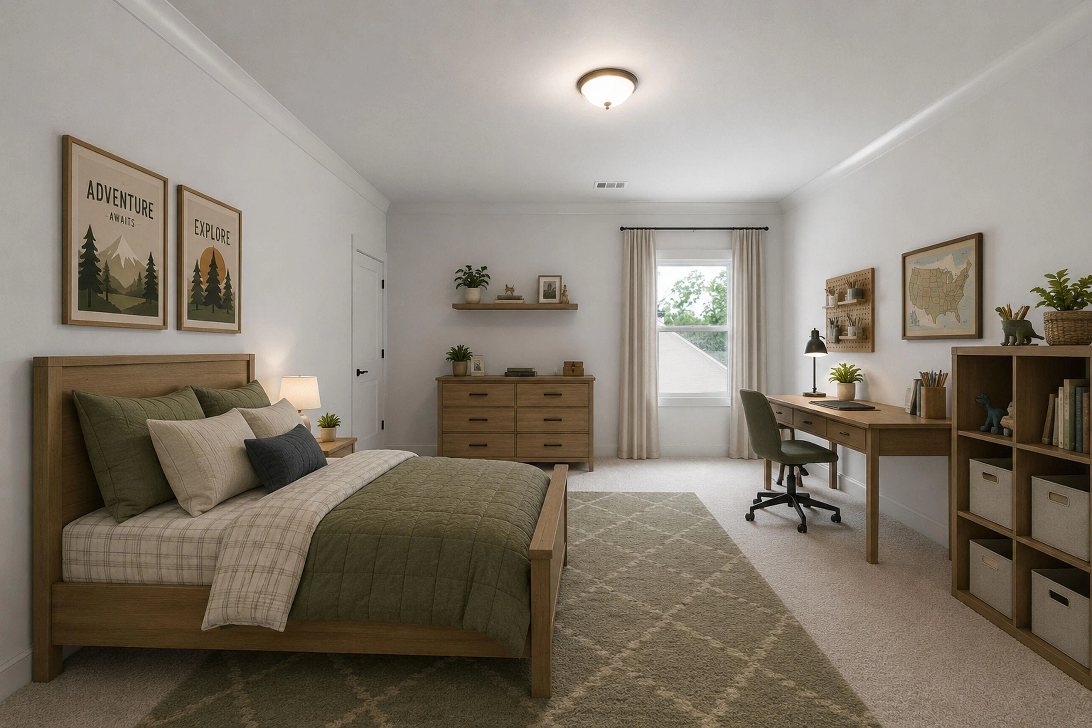 Red Bud B Upper Level Guest Bedroom
