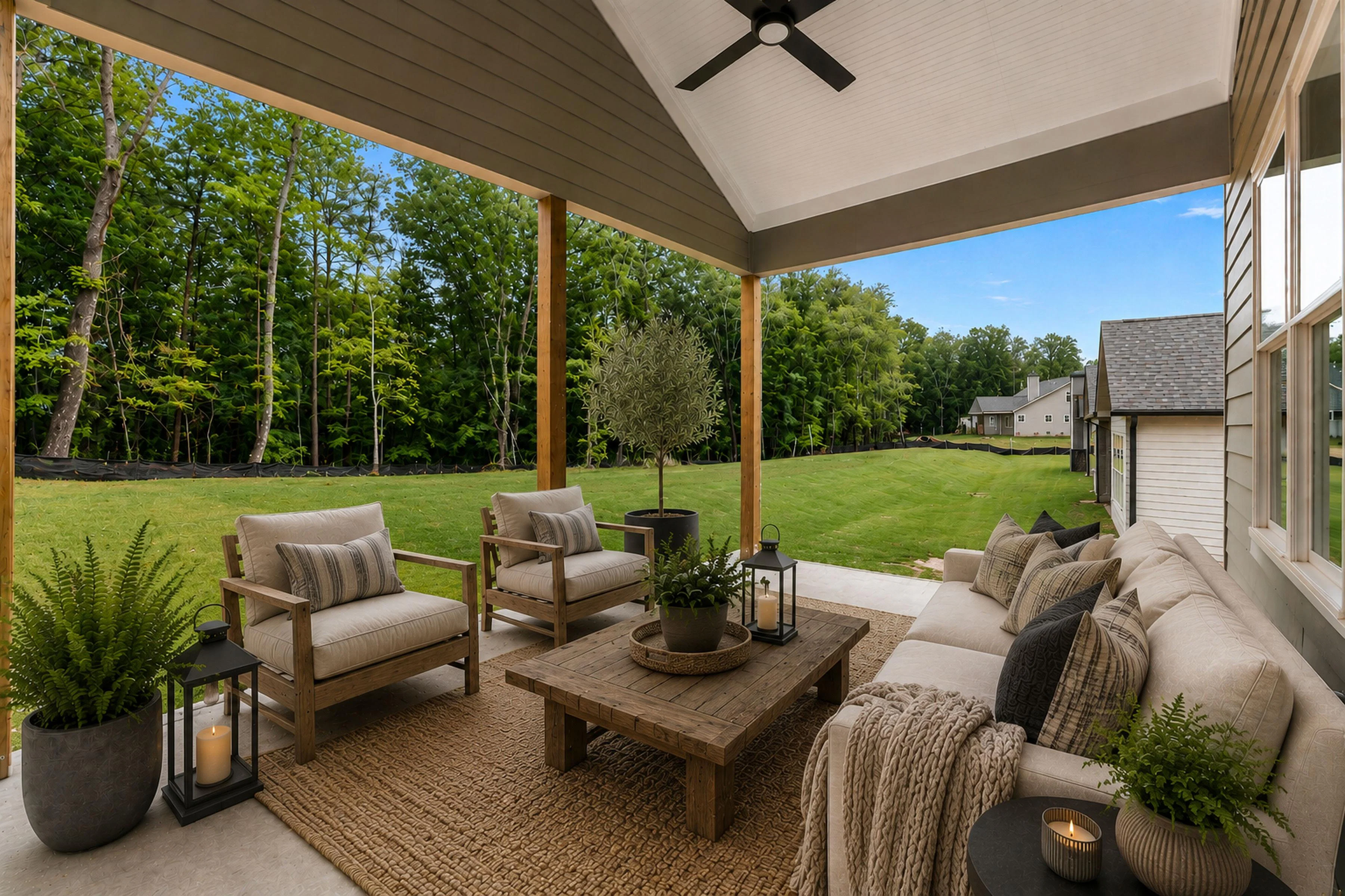 Greendale B Back Covered Patio